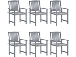 Garden Chair, Garden Chairs Vidaxl Cinzeto Madeira (n/a)