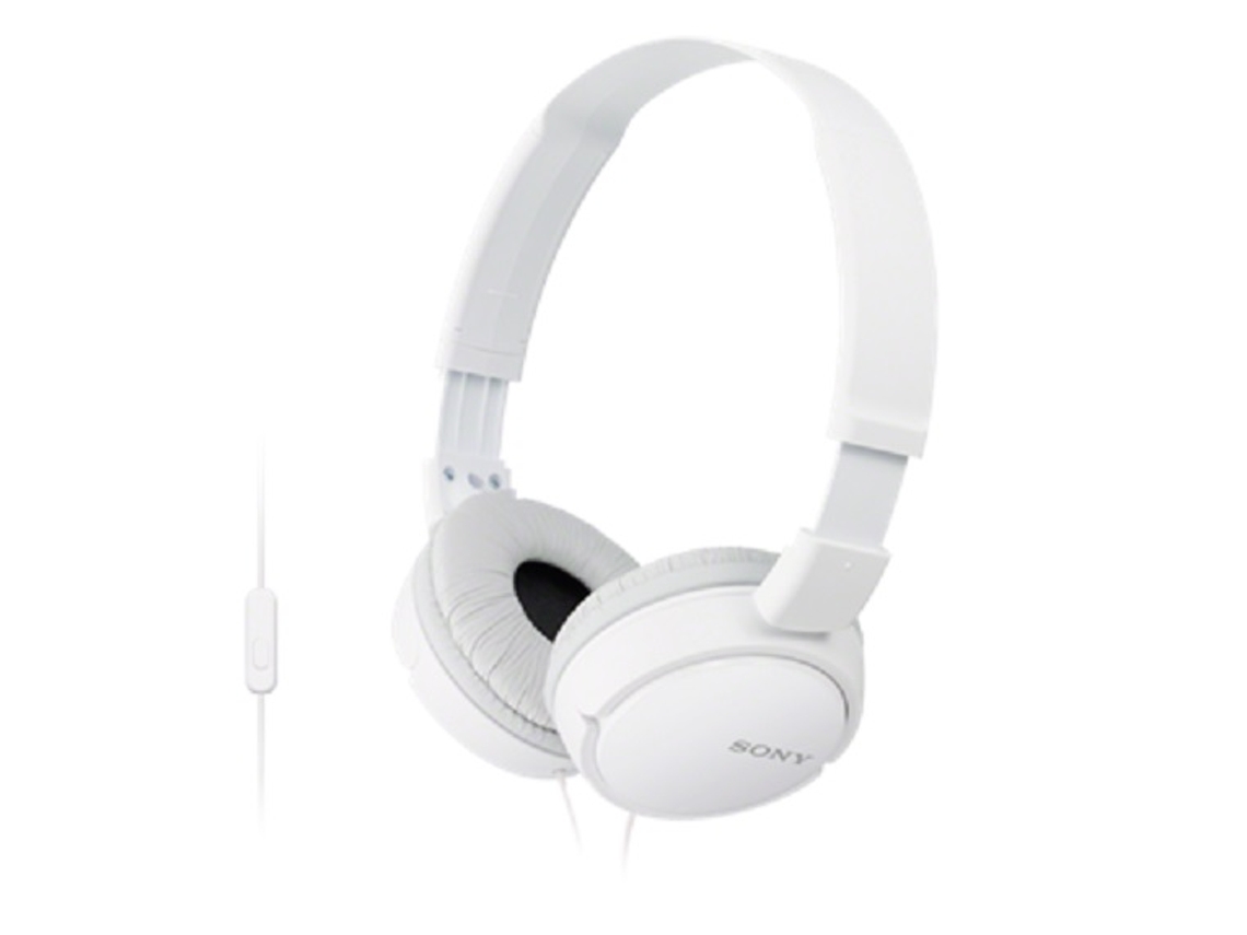 Auscultadores com Fio SONY MDRZX110 (On Ear - Branco)