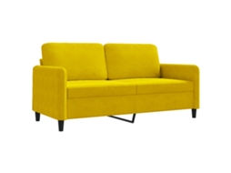 2-seater Sofa, 2-seater Sofas Vidaxl Amarelo Veludo (n/a)
