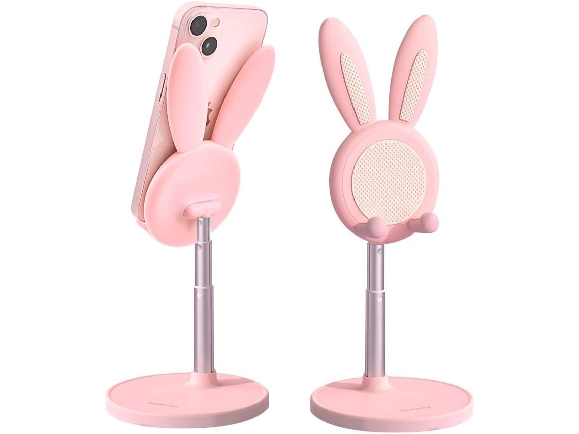 Suporte Para Celular Em Formato De Coelho Fofo, Suporte Para Celular De Mesa Compatível Com