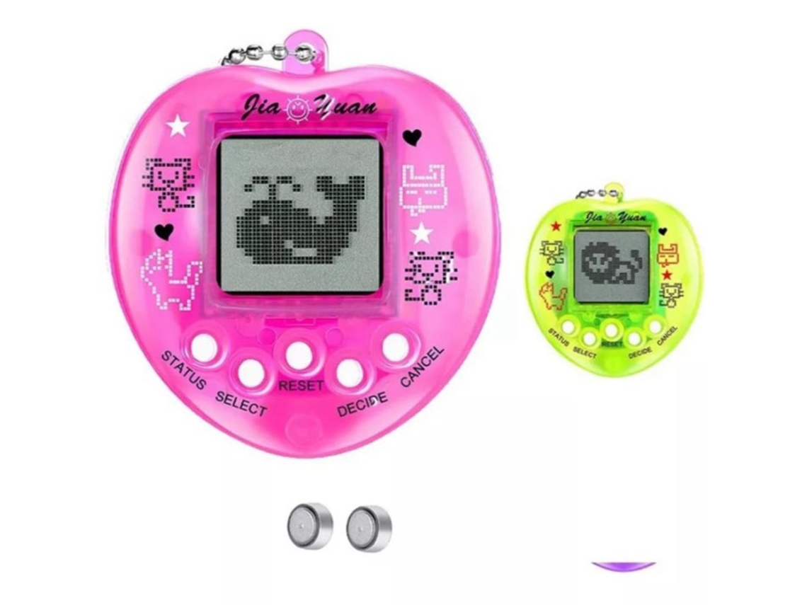 Primerox 2pcs Brinquedo de Animal de Estimação Virtual Eletrônico Digital em Forma de Coração Mini com Múltiplos Modos