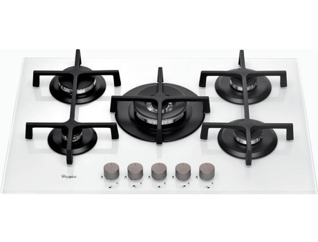 Placa de Gás WHIRLPOOL GOA 7523/WH (Gás Butano-Propano - 73 cm - Branco)