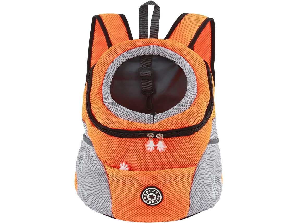 Mochila AQUAFORGE para Animais, Impermeável, Fundo, Viagens Aéreas, Tamanho P, Laranja