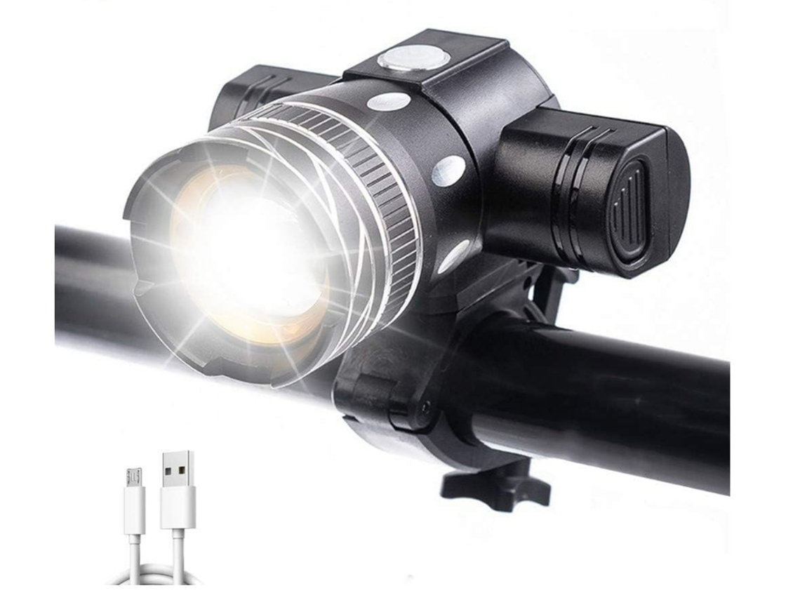 Farol Bicicleta Xml T6 2000lumens Ipx8 3modos Preto