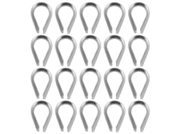 Equipamento de Dedal de Cabo Inoxidável 20Pcs ALLINLESS