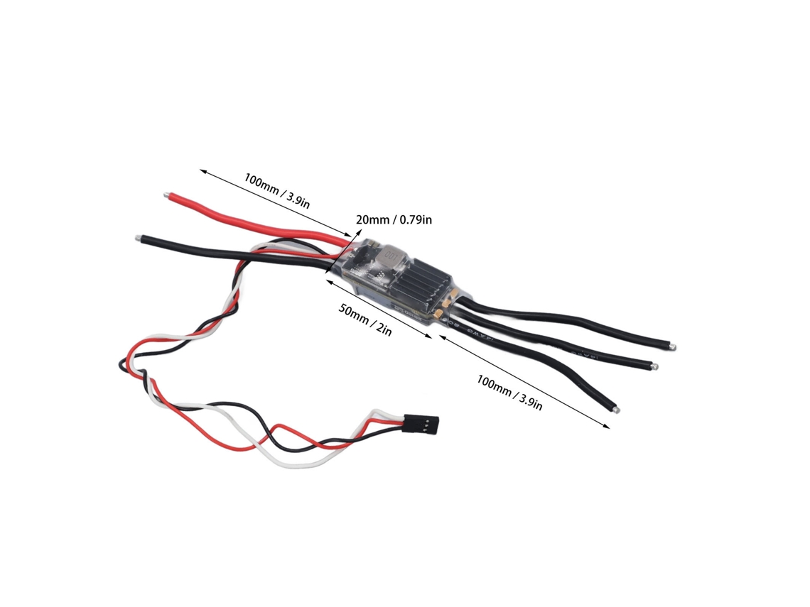Controlador De Velocidade Eletrónico Brushless Laxiscreed Com Bec Ajustável Para Baterias 2s A 8s Lithium