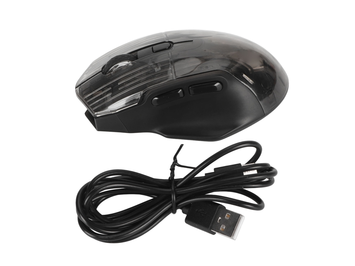 Mouse Gamer Rgb De 3 Modos Com Fio E Sem Fio