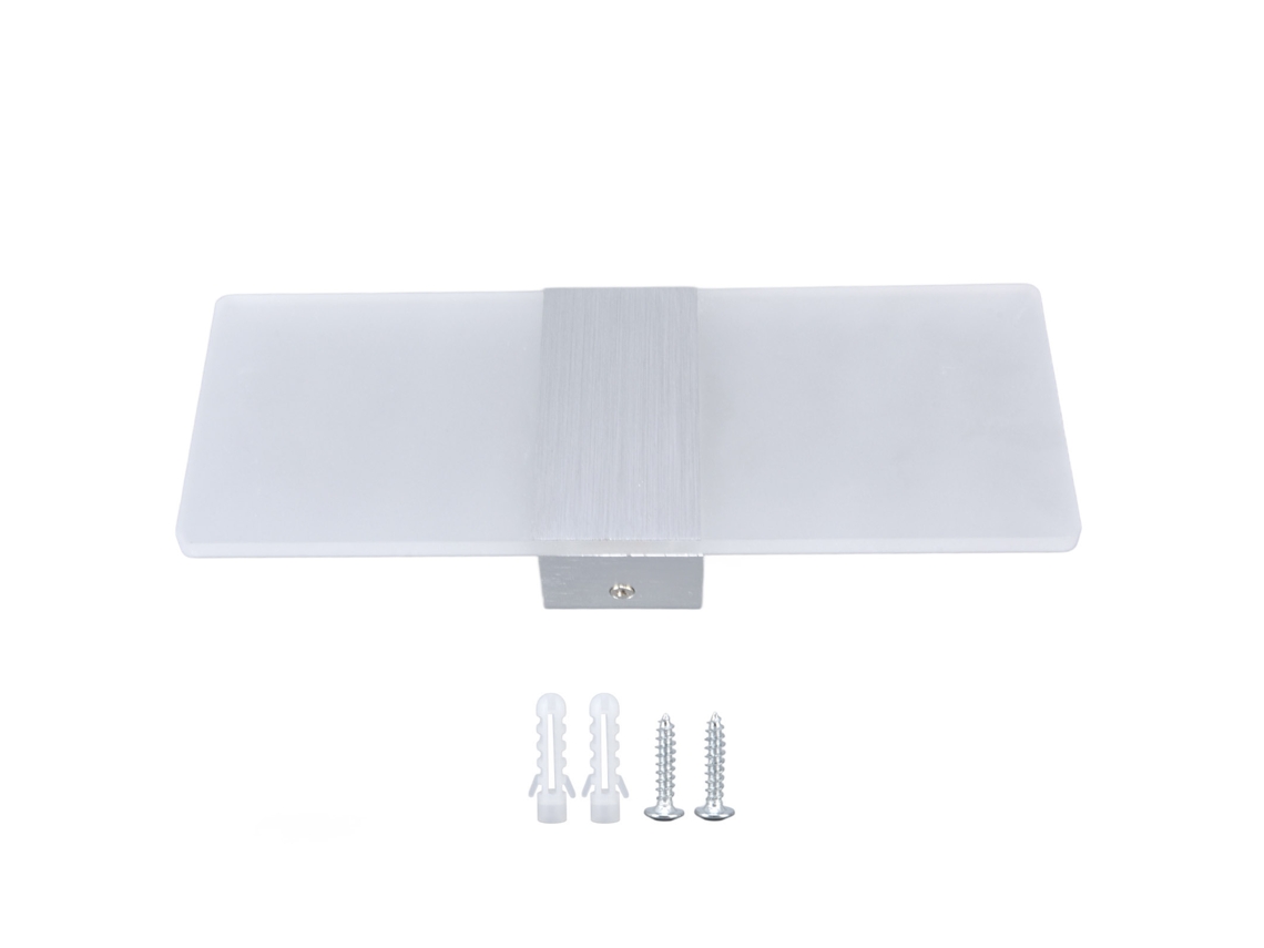 Lâmpada de Parede Led 6w Acrílico Alumínio 360° Luz Quente (AC85 265v) | S/MARCA