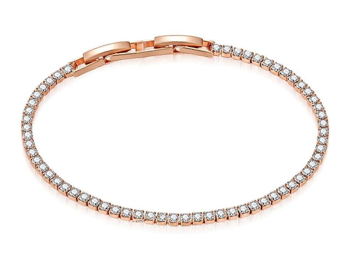 Pulseira De Cristais - Ouro Rosa