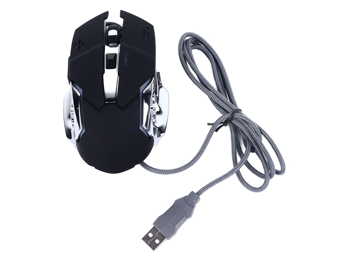 Rato com Fio LAXISCREED Sensibilidade Alta Design Ergonômico