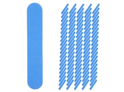 100pcs Lixa De Unha Descartável Duplex Para Polimento E Lixamento Arte De Unhas Manicure (azul)