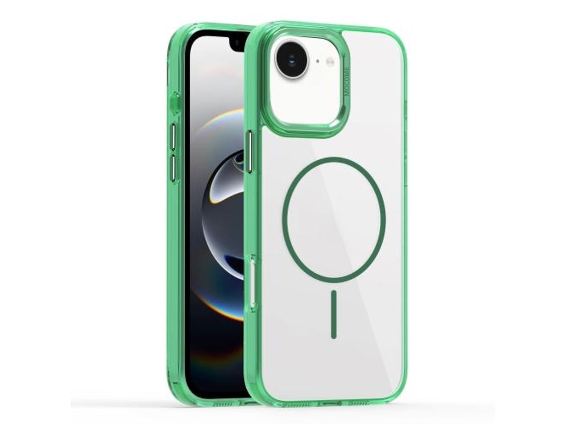 Capa Veanxin Para Iphone 16e De Celular Magsafe Star Shield Thin Circle -verde