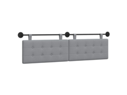 Conjunto 1 Cabeceira De Quarto Vidaxl Cinzento-claro Tecido (170 X 55 X 5 Cm)
