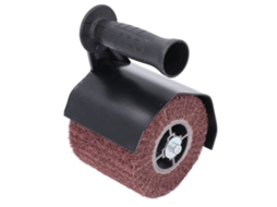 Acessório para máquina de polimento e lustro multifuncional portátil com 2 rodas de escova.