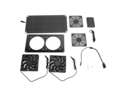 Ventoinha Solar 10w 18v 3000rpm Resistente Climas Galinheiros