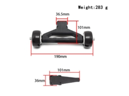 Mali barra de Levanta cabeça com Duas Rodas de Nylon para Substituição no Caminhão de Controle Remoto 1/5 Arrma 8s Kraton/outcast