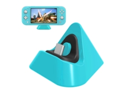 Base de Carregamento Suporte de Carregamento Portátil Tipo C para Switch/Lite Host.Azul