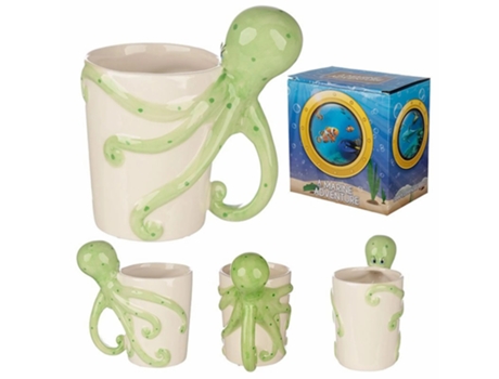 Caneca de Cerâmica de Lisa Parker com Pega de Polvo PUCKATOR