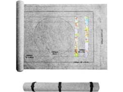 Tapete De Quebra-cabeças 80x118 Cm, Manta De Feltro Cinza Enrolável Para Até 2000 Peças Com Bolsa De Armazenamento Portátil