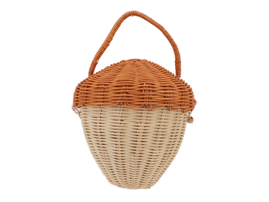 Cesta Decorativa De Rattan Laxiscreed Com Tampinha Para Armazenamento Elegante