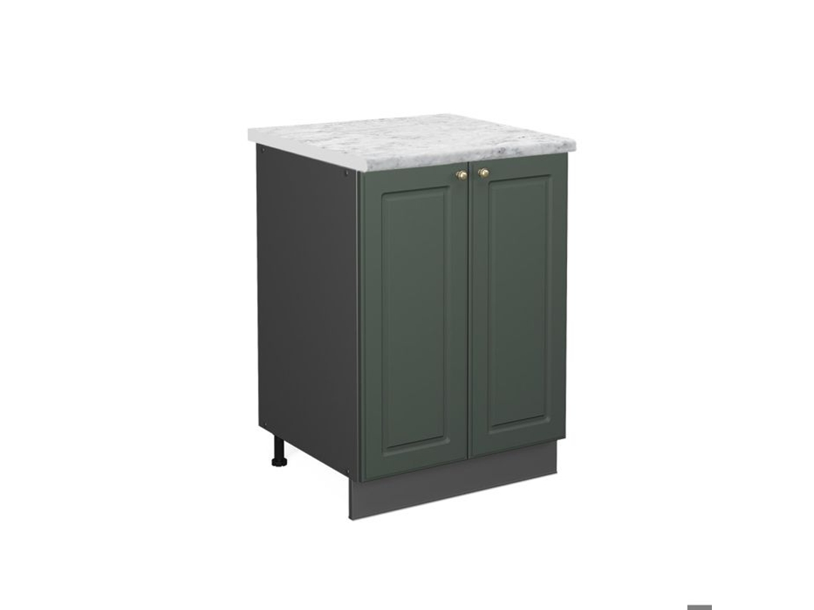 Móvel baixo de cozinha Vicco Fame-Line, Country Gold Green, 60 cm, Mármore PA