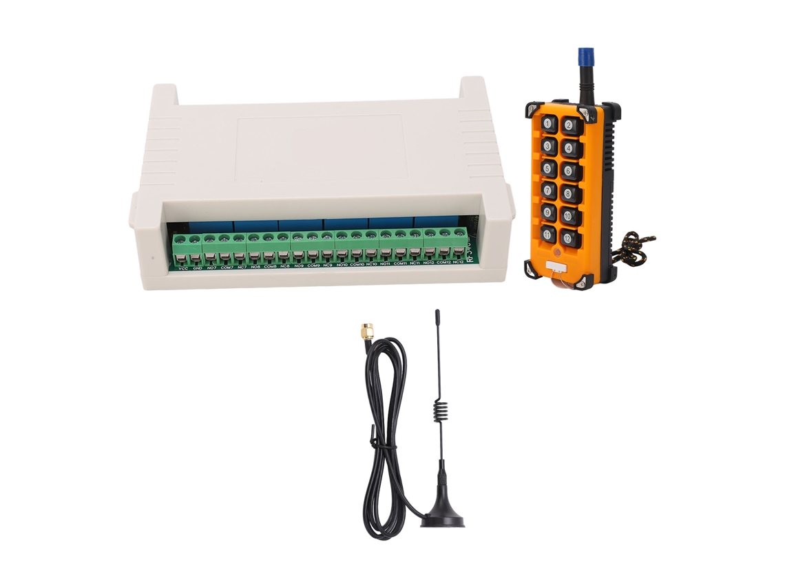 Laxiscreed Controle Sem Fios 12 Canais Com Antena 433mhz Para Encoders Industriais