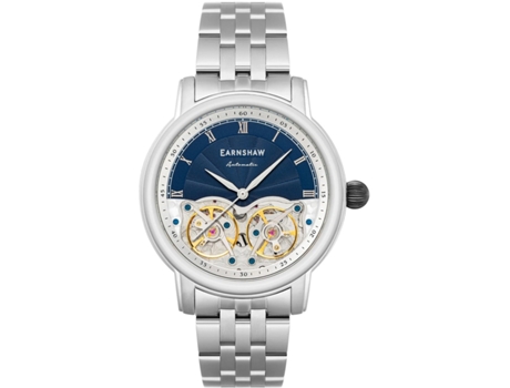 Relógio masculino prata aço inoxidável Es-8255-22 THOMAS EARNSHAW