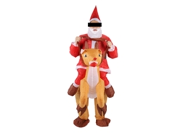Traje Inflável de Renno de Natal Adulto Papai Noel Elk Cosplay para Homens e Mulheres S/MARCA