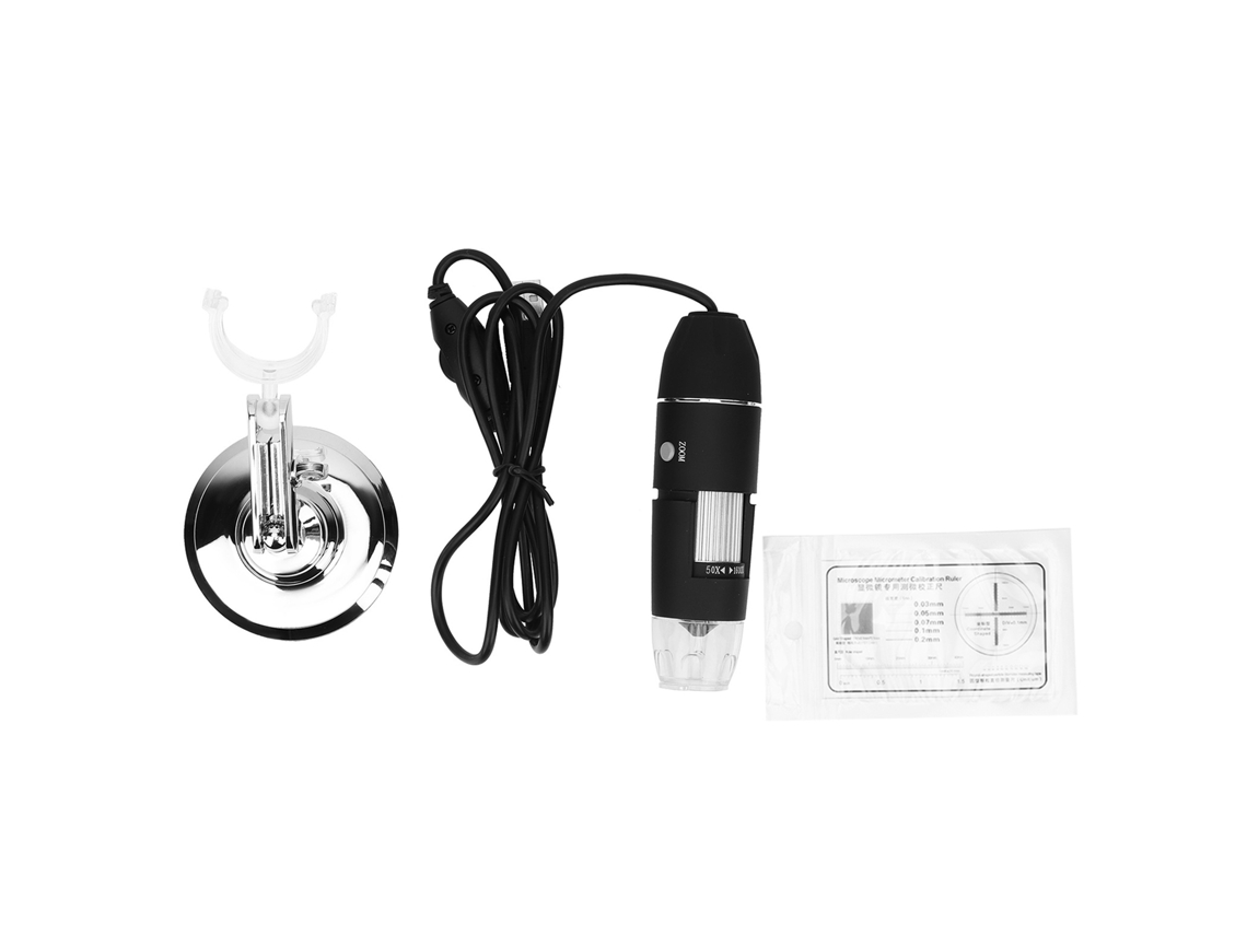 Microscópio Digital Led X4 1600x Câmera Microscópio Manejável Com Suporte