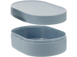 Saboneteira De Viagem, Caixa De Sabonete Azul Com Tampa Hermética, Design Oval Para Banheiro, Chuveiro E Camping,