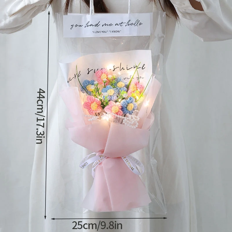 Buquês Artificiais Prontos, Buquês De Tricô Prontos, Presentes, Decoração Para Casa.