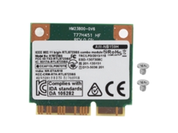 Cartão De Rede Sem Fio 300mbps, Suporte 802.11b/g/n, Mini Pcie, Plug And Play Luz Dourada