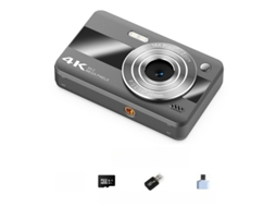 Câmara Digital Tela Ips Hd De 2,4 Polegadas, Zoom De 16x (cartão Cinza De 32 Gb) Cuich