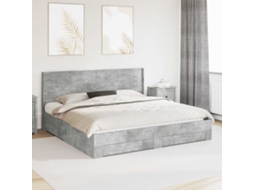 Vidaxl Estrutura De Cama Com Armazenamento E Cabeceira