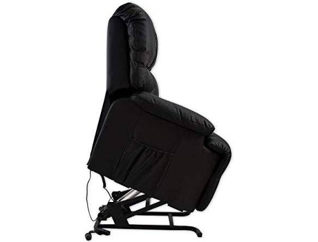 Cadeirão de Massagem  Relax Comfort Lift ALJO201986 (Preto - Couro PU - 86x80x102cm)