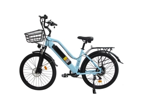 Bicicleta Elétrica Orlms City 26 500w 48v 15ah 45km/h 55km Alcance Máximo Freios A Disco Mecânicos Suspensão Garfo Dianteiro Azul
