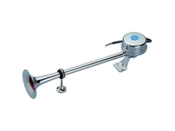 Trompa de Trombeta Única 12V 400 Mm Prateadomarco