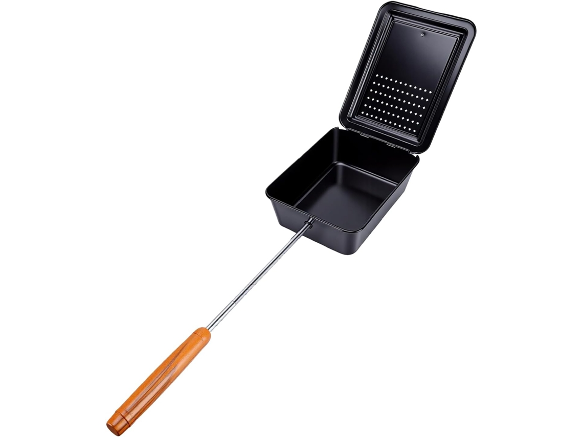 Máquina De Pipoca Cryfokt, Modelo Antigo Com Revestimento Antiaderente, 42cm, Para Camping, Casa E Quintal