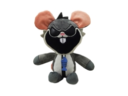 Pelúcia Nightmare Critters Rato Cinza de Boca Grande, Miniatura Pelúcia, 25cm, 80 90g GOKOCO