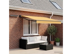 Vidaxl Toldo Retrátil Elétrico Areia 3,5 X 2,5 M