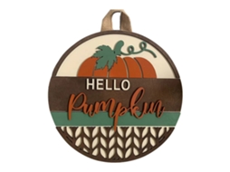 Suporte decorativo com enfeite de Halloween e folhas de bordo para nova decoração suspensa LAXISCREED