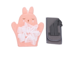 2pcs Luvas Exfoliantes De Ducha E Faixa Para Espalda Itens De Banheiro