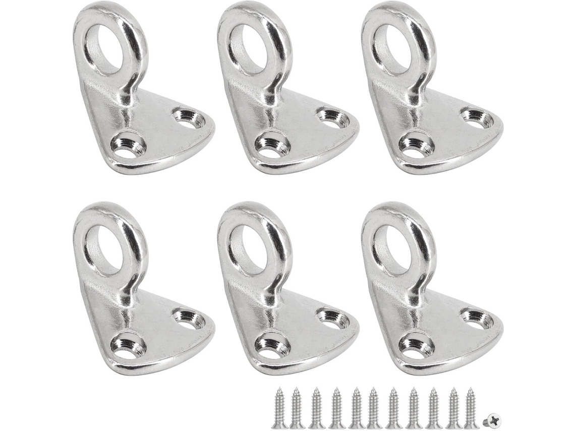 Ganchos Anti - Turbina Para Barcos Ou Autocaravanas, Em Aço Inoxidável 316 Resistente À Corrosão, Conjunto De 6 Peças