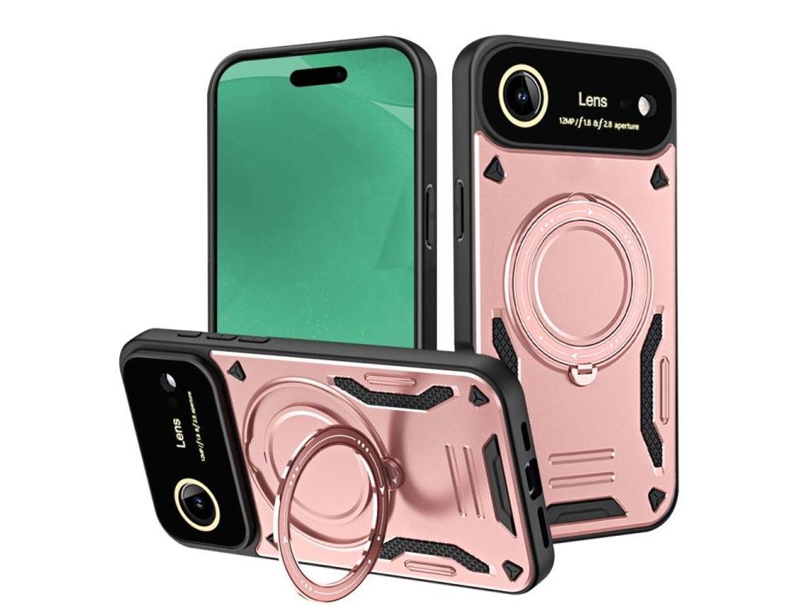 Capa Para Iphone 17 Air Com Janela Grande E Suporte Magsafe
