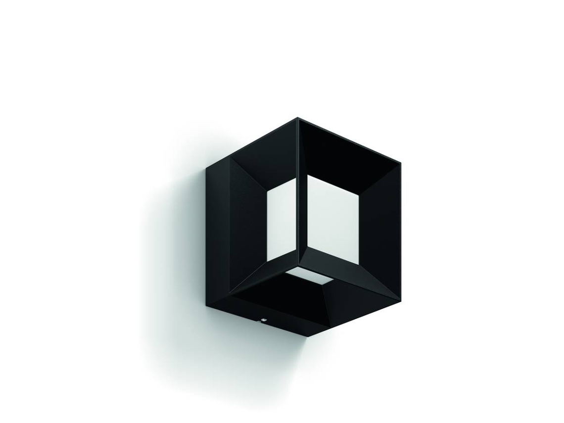 Candeeiro Exterior de Parede PHILIPS Parterre Preto