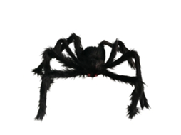 Aranha Pelúcia Halloween Decoração Grande Lantejoulas 75cm