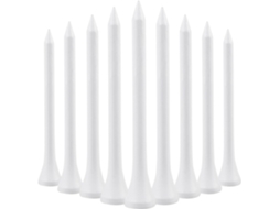 Pacote Com 100 Tees De Golfe De Madeira Branca Biodegradáveis ​​xl De 70 Mm Aquaforge