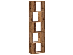 Bookcase, Bookcases Vidaxl Marrom Madeira Processada (n/a)