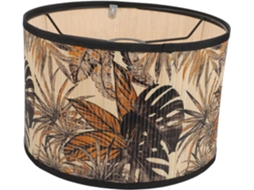 Luminária de Teto de Bambu Estampada em Mostarda Clara, Peça de Reposição Versátil, Estilo Europeu. SFUSHOS