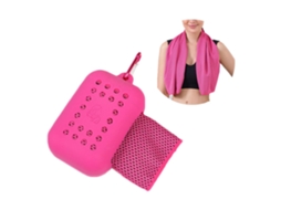Toalha Esportiva Individual Com Bolsa De Silicone Para Armazenamento E Mosquetão, Toalha Refrescante De Secagem Rápida Para Ioga E Corrida
